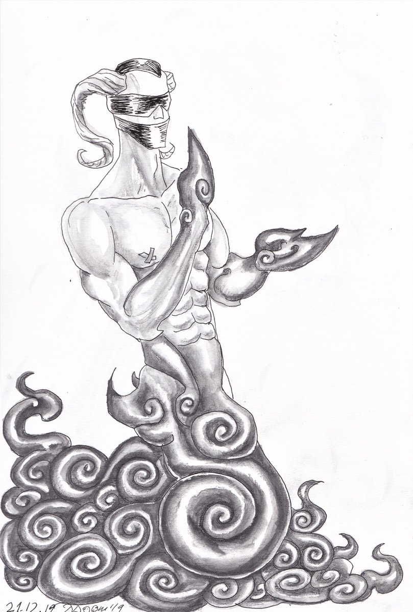 Dakaling1's tweet photo. #dailsketch from Jan 2020; #pen and watersoluble #pencilsketch #originalcharacter #originalartwork #originalart #illustration #drawing #surreal #darkart #darkfantasy https://t.co/997JSZywoL