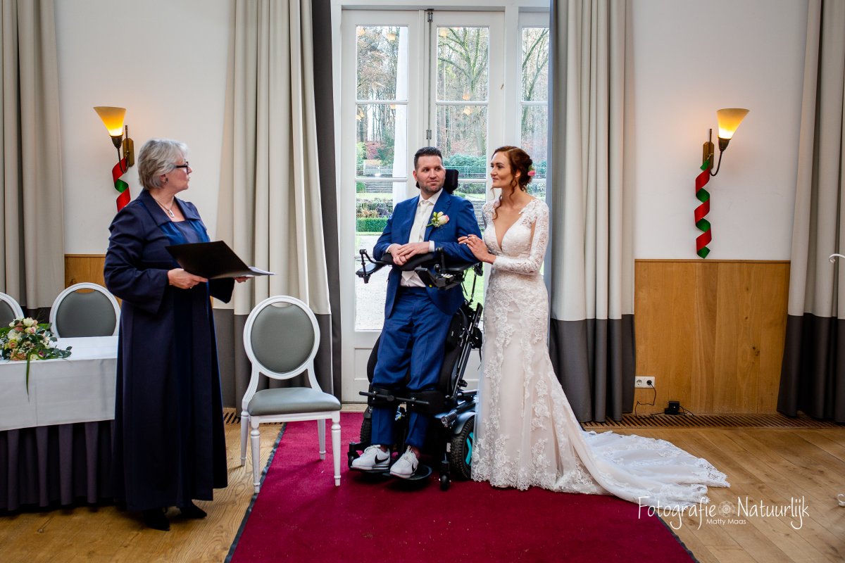 Kimberly and Marvin just got married!  We are very happy we could help a little to make this day extra special for them.
 #Permobil #F5VS #freedom #standup #pushingboundaries