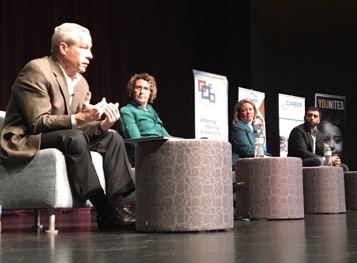 47Schoolboard's tweet photo. All SRR staff hear advice from local businesses to prepare graduates for the local work force. SRR- “A path for every student”! @MrNohner @BushmanJenny @SRRHSDECA @SkRpdsChamb @SRRCommunityEd @SaukRapidsBC @StCldAreaChamb @GreaterStCloud @parkindustries @_GeoComm https://t.co/l8CnMFWgc5