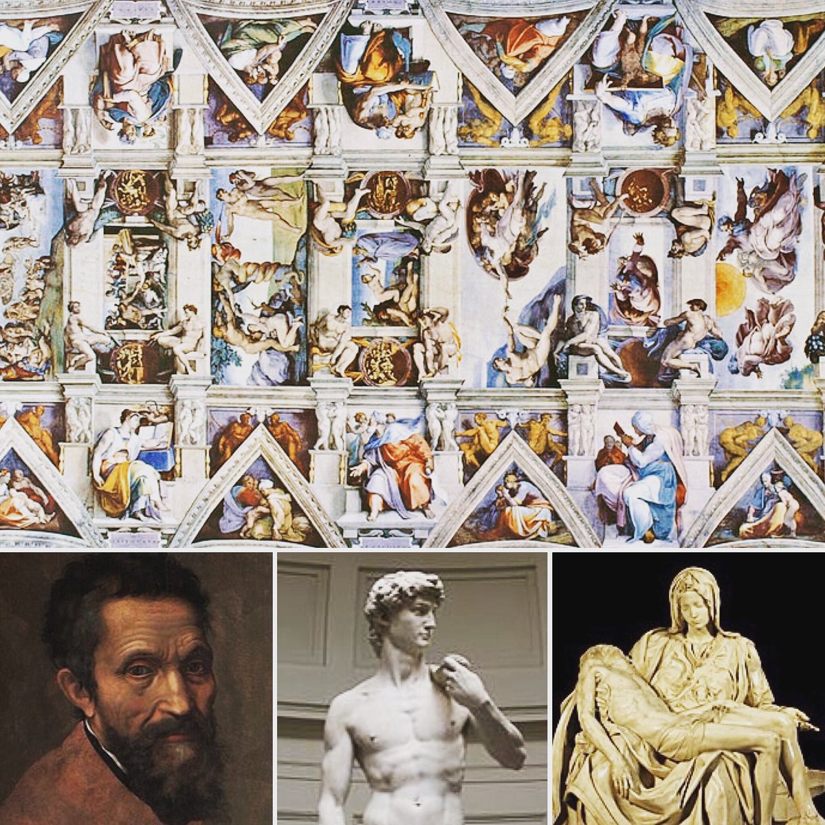 sundaypainter_'s tweet photo. #Remembering #artist #Michelangelo. The #italian #sculptor and #painter died #today #Feb18 in 1564. 

#sistinechapel #david #sculpture #painting #artists #paintings #italy #arte #pieta https://t.co/DS57LKkt7l