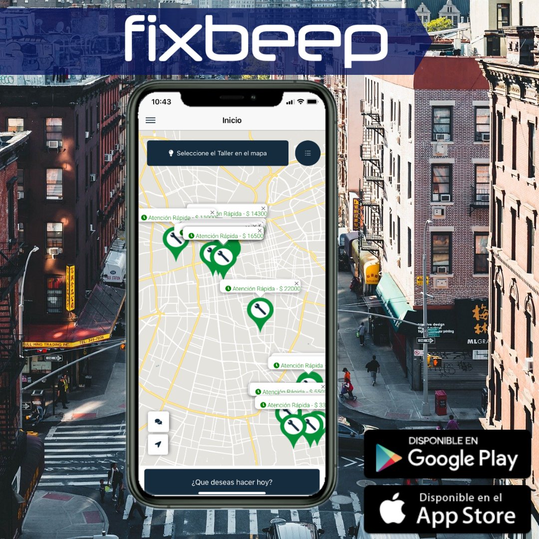 FixBeepApp's tweet photo. Trabajamos con #talleres #mecánicos altamente calificados. Todos nuestros servicios son garantizados. Nueva APP 📲 para buscar y encontrar un taller mecánico de forma rápida y simple para tu auto. 🚗 🔧
#auto #taller #lavado #gruas #prt #Santiago #Chile #mecánica #reparación https://t.co/btX3y2nqdt