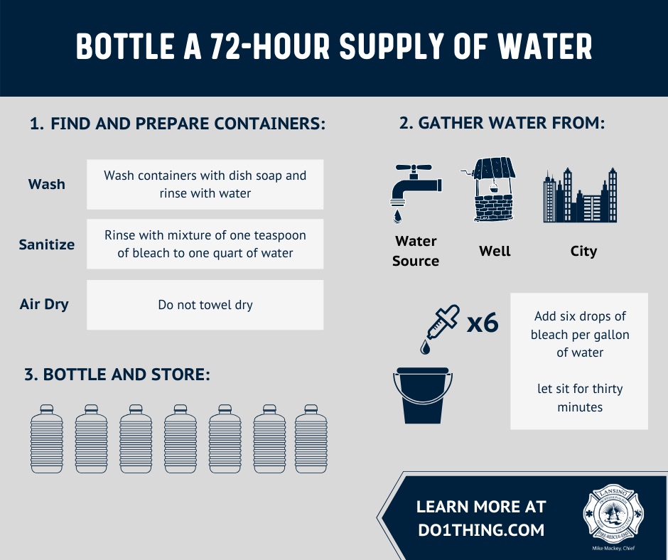 #do1thing Here are 3 steps you should follow to be prepared in case of an emergency where you can't access safe drinking water:
<a href="/do1thingus/">Do1Thing</a>