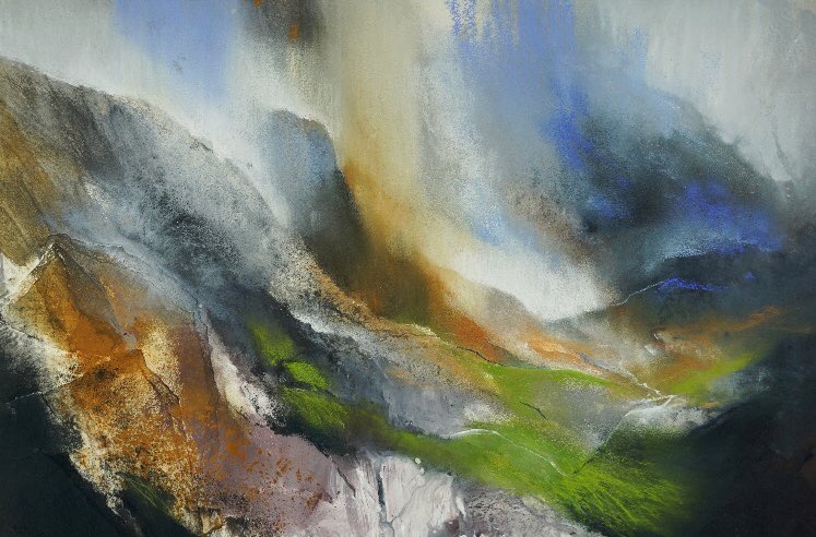 ZillahBell's tweet photo. It’s the final week of our @DLoane ‘Straying from the Path’. Exhibition continues until Saturday 22 February #debbieloane #landscape #painting #sketching #contemporaryart #thirsk #northyorkshire #clevelandway https://t.co/8TTmJejfIw