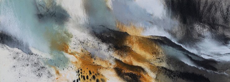 ZillahBell's tweet photo. It’s the final week of our @DLoane ‘Straying from the Path’. Exhibition continues until Saturday 22 February #debbieloane #landscape #painting #sketching #contemporaryart #thirsk #northyorkshire #clevelandway https://t.co/8TTmJejfIw