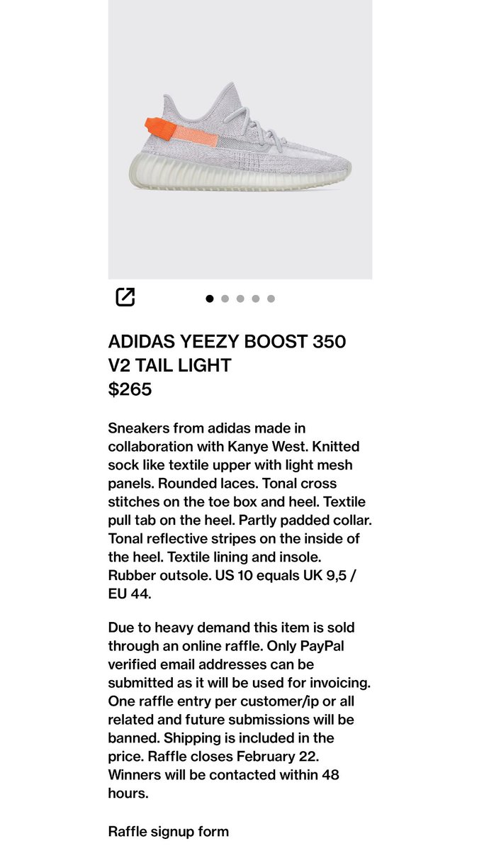 Yeezy Tail Light 48 eBay Kleinanzeigen