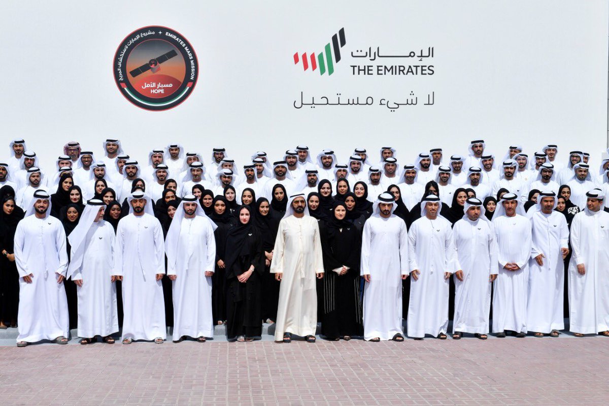 HHShkMohd's tweet photo. دولة الامارات اليوم تنضم لدول عظمى في مجال غزو الفضاء والوصول للكوكب الأحمر  ... عيوننا في السماء ... وأرجلنا على الأرض .. وطموحاتنا لا سقف لها ... دولتنا تخطو نحو مستقبل مختلف .. وتبدأ مرحلة جديدة في مسيرتها التنموية https://t.co/mIjsaeEcjz