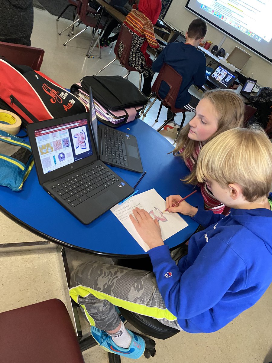 Antholine's tweet photo. 7th grade SS collaborating as they uncover daily life and values of civilizations past. #WMS #Cusick https://t.co/zjmqccQHVP