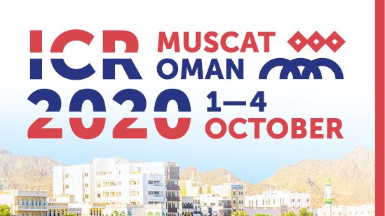 myESR's tweet photo. We are excited to announce that #ICR2020 is taking place in #Muscat, #Oman from 1-4 #October! The congress is co-hosted by the International Society of Radiology (#ISR) and the Oman Radiology and Molecular Imaging Society (#ORMIS).
Link: https://t.co/eeYBAjpU9K https://t.co/8LS5rwUxuM