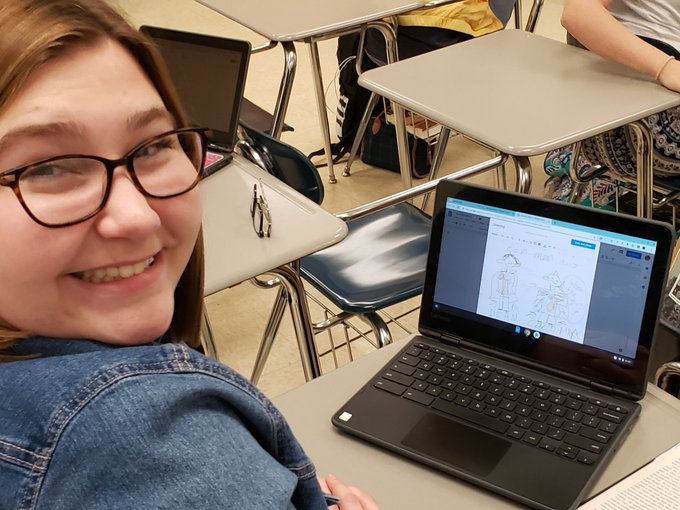 McCarthyMCHS's tweet photo. Thank you @MrsDarlahZ and @EllenHall7 for giving MCHS teachers some creative ways to use infographics in our classrooms during our PD yesterday. Saw lots of smiles from my students today because of your ideas!

#wearemeade https://t.co/JlNABH6cGl