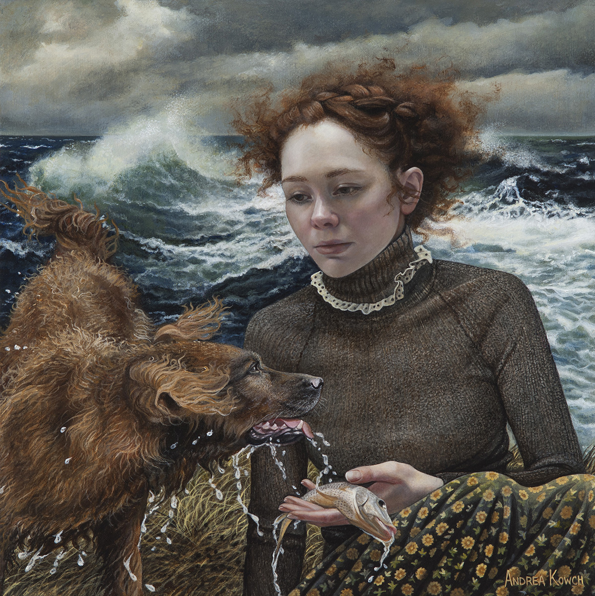 andreakowch's tweet photo. "Fetch" – Limited Edition Signed Print https://t.co/QSdyFHNIvw #AndreaKowch #art #LimitedEdition #prints https://t.co/dJ954GO4R9