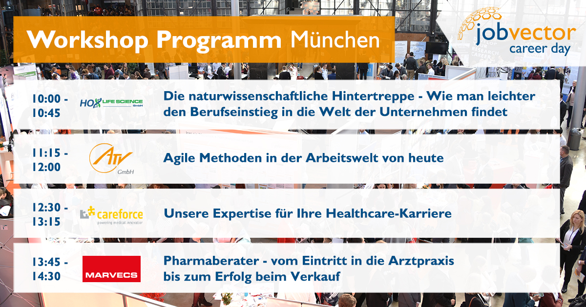 jobvectorDE's tweet photo. Nutzt die Chance &amp; seid dabei!
Findet in unseren Workshops zusammen mit Hox Life Science, ATV, Careforce und Marvecs innovative Lösungen für euren Eintritt ins Berufsleben und Tipps für euren Karriereaufstieg! https://t.co/TAoFDN23iB 
#workshops #jobvectorcareerday https://t.co/50nAUYobvT