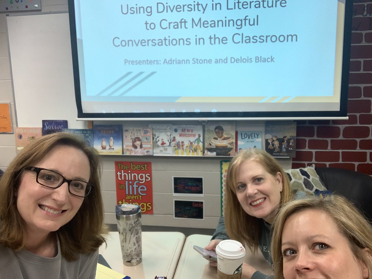 Getting ready to learn about diversity in literature! #HCSLTI #gwinpride