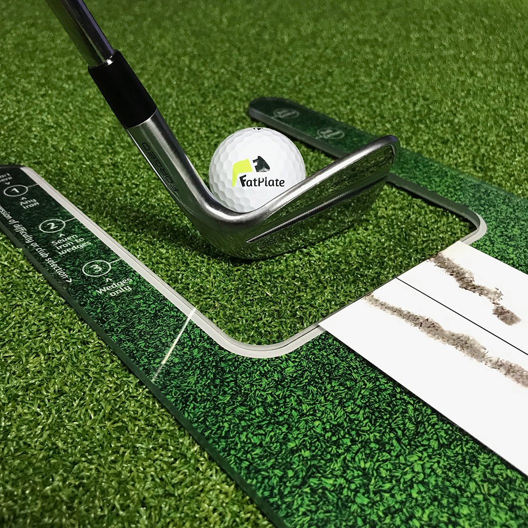 fatplategolf's tweet photo. With (approx) attack angles of: 0, -3 and -6, FatPlate Lite’s three ball position guides allow you to practice altering the trajectory of your iron shots.

https://t.co/26nOCGGy89

#BallThenTurf #ImproveYourStrike #HitMoreGreens #PracticeSmarter #P730 #TP5 https://t.co/zkge8JS17g