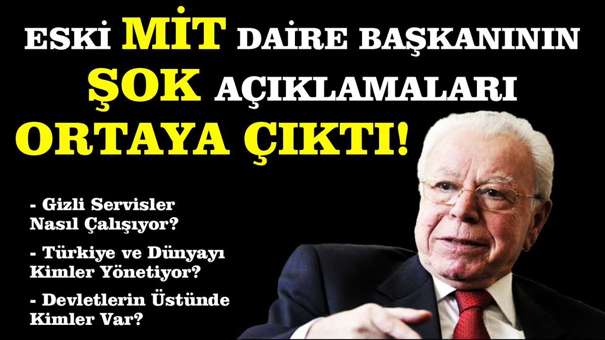 hyardimcioglu's tweet photo. - Gizli servisler nasıl çalışıyor?
- Türkiye ve dünyayı kimler yönetiyor?
- Devletlerin üstünde kimler var?
Yıllar önce MİT eski Daire Başkanı merhum Mahir Kaynak'la yaptığım ve hiçbir yerde bulunmayan röportaj Youtube kanalımda.
İzlemek için: https://t.co/4VcX1qjS7F
İy seyirler. https://t.co/SRY2G8RBVh