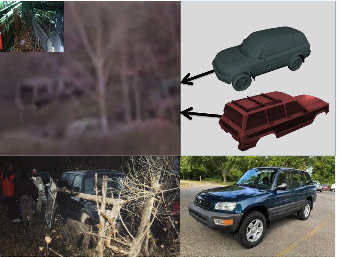 39Magilla's tweet photo. @MysticJynx @Kollibears One Frame from the November 4th Flyover Footage seems to show the RAV4 and the Red Jeep Wagoneer. Not enough for a search warrant, but enough to know it was there. #makingamurderer https://t.co/2RU7gqYP50