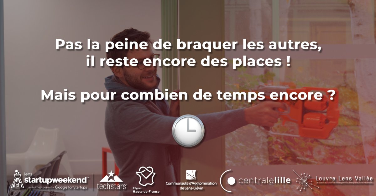 Créer une startup en 54h, c'est possible grâce au Startup Weekend Lens !  C'est ultra simple: on clique sur le lien en dessous 👇, et on se laisse guider 😎
Si vous avez des questions, n'hésitez pas à nous questionner en DM ! communities.techstars.com/france/lens-fr…
#INSpir #SWLens <a href="/hautsdefrance/">Région Hauts-de-France</a>