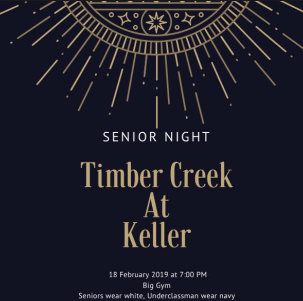 ⚜️SENIOR NIGHT⚜️
Seniors wear white🤍 and underclassman wear navy💙 when you come out and support @Kellerhoops tonight at 7:00pm❕Be there and be loud for our last regular season game against Timber🗑