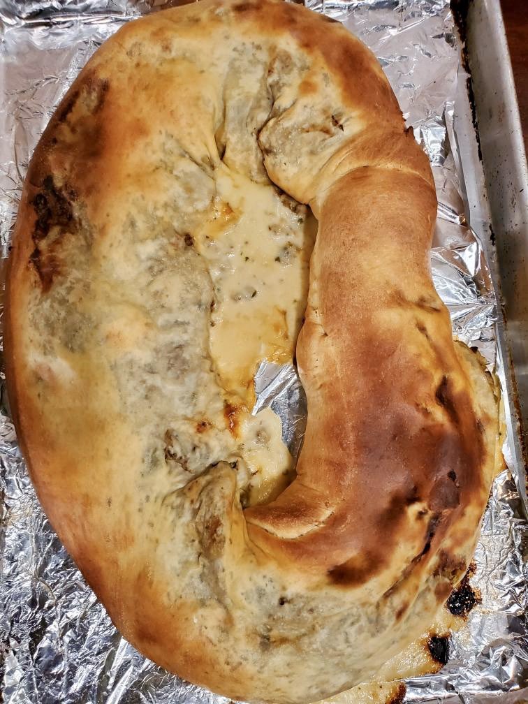 ChefKevinBelton's tweet photo. Savory Boudin King Cake with ooey gooey pepper jack cheese! All this morning on the @WWLTV Morning News.#beon4 #boudinkingcake #boudin #mardigras2020 #carnival #wupl #kingcakeeatingseason #nola https://t.co/FyX8VGNlP4