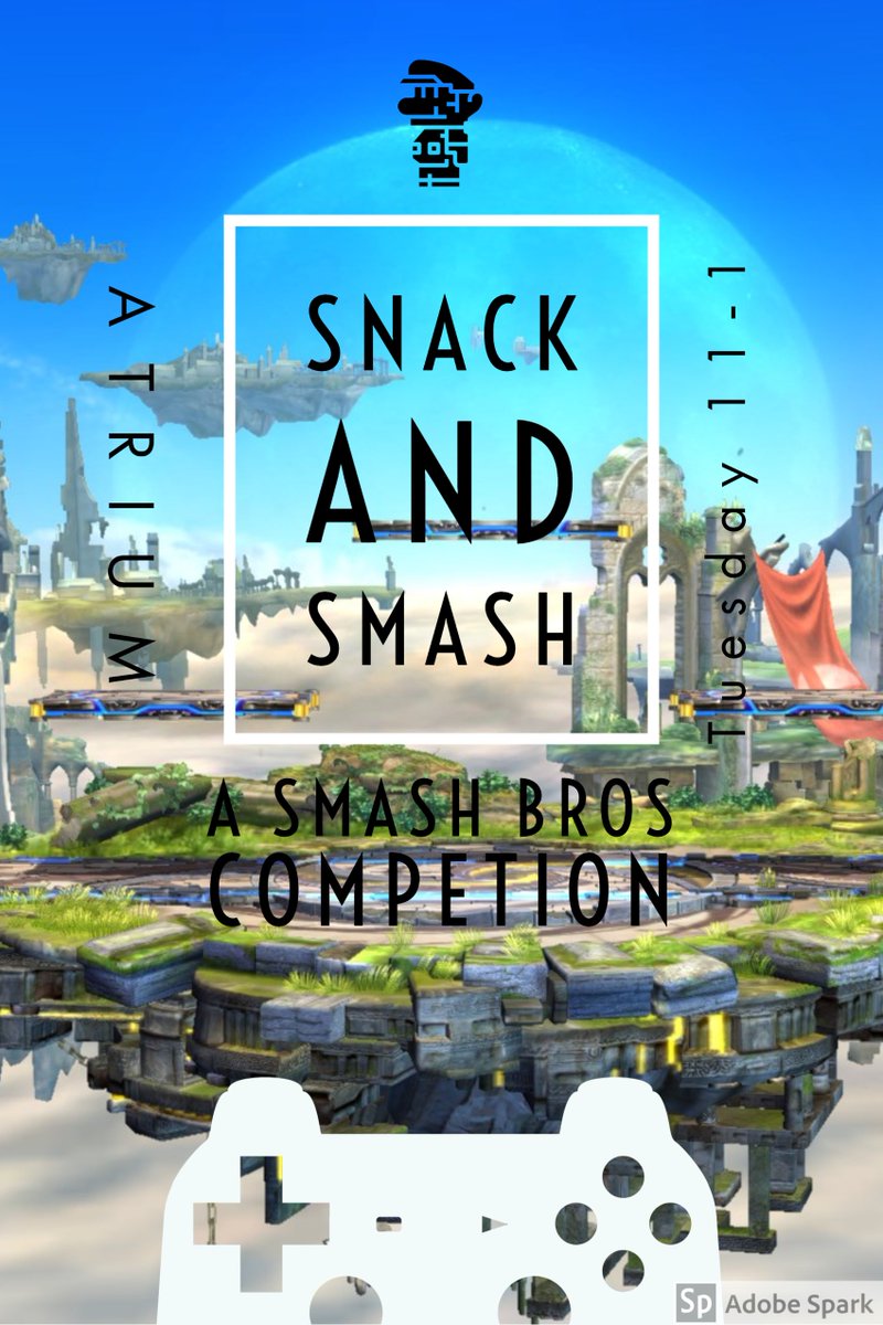 kuesc's tweet photo. @KUSmashBros and @kuesc at 11am for another round of snack and smash. 🎮🍴 https://t.co/UiKm5Uyxgu