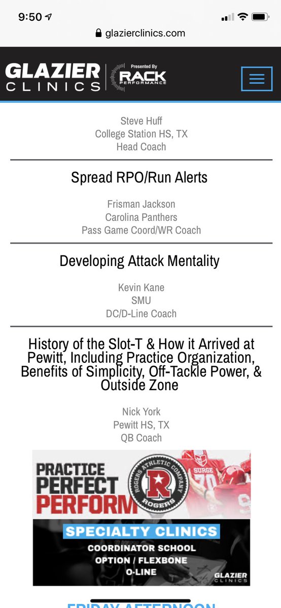 Looking forward to hearing Coach Reggie Kumrow and <a href="/CoachNickYork/">Nick York</a> talk ball at the <a href="/GlazierClinics/">Glazier Clinics</a> in Oklahoma Friday. Let’s #EAT!!!