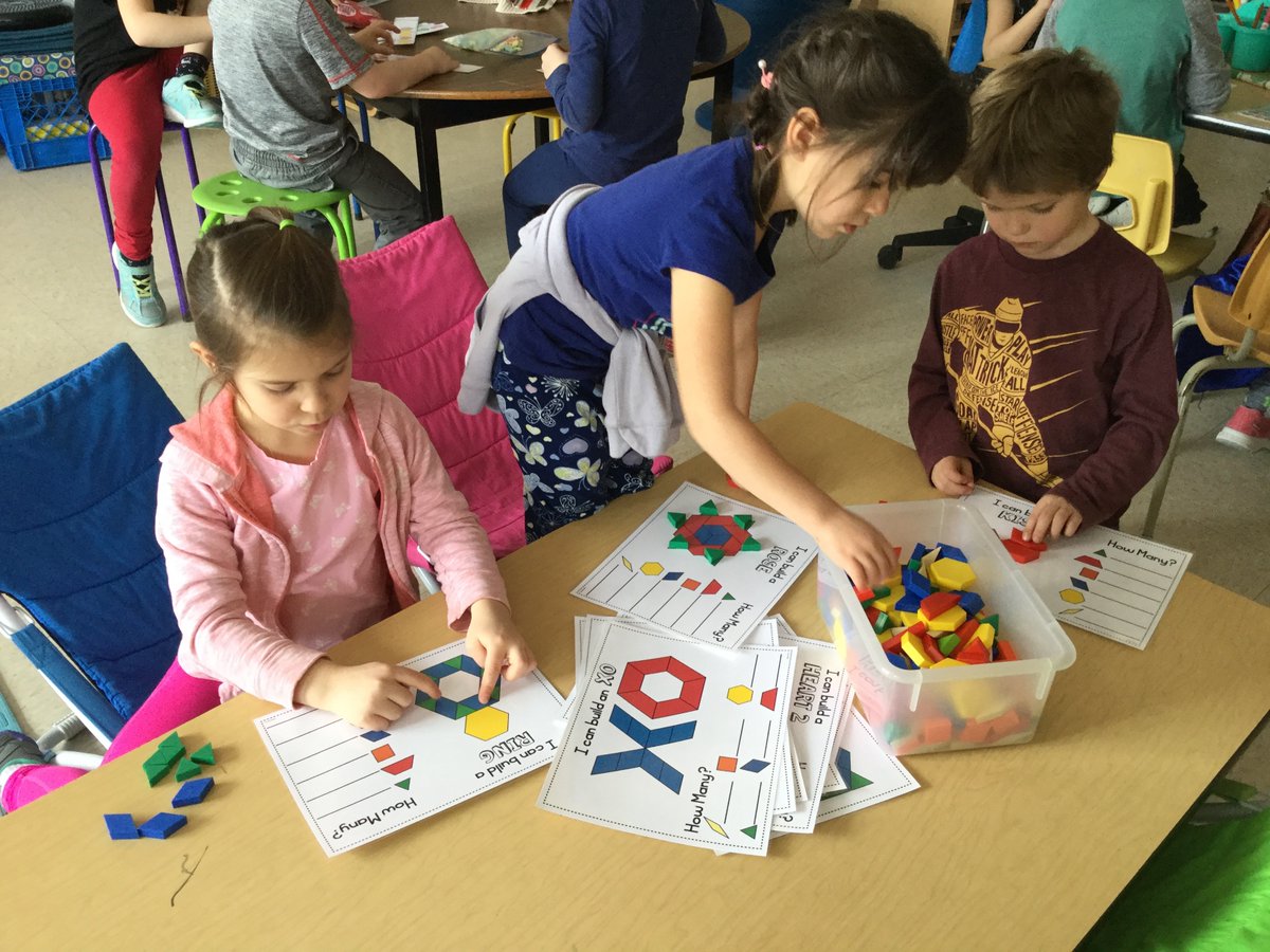 GillBaskwill's tweet image. Pattern workstations, Valentine’s style! #math #kindergarten #seewhatiamlearning
