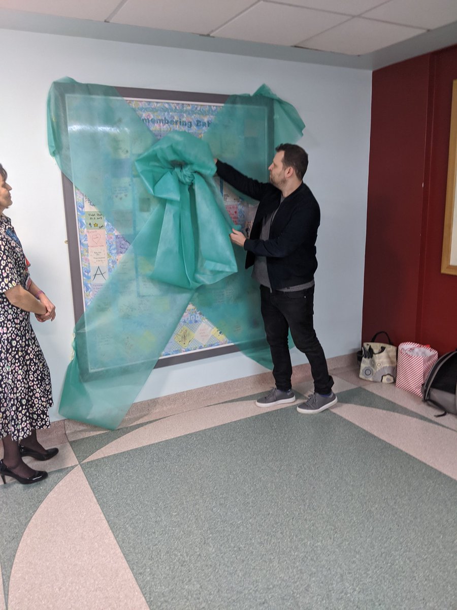gill_ryder's tweet photo. Unveiling of the @_rememberbaby quilt in the Jessop wing  by @amateuradam this morning. https://t.co/5PrpRckDHn