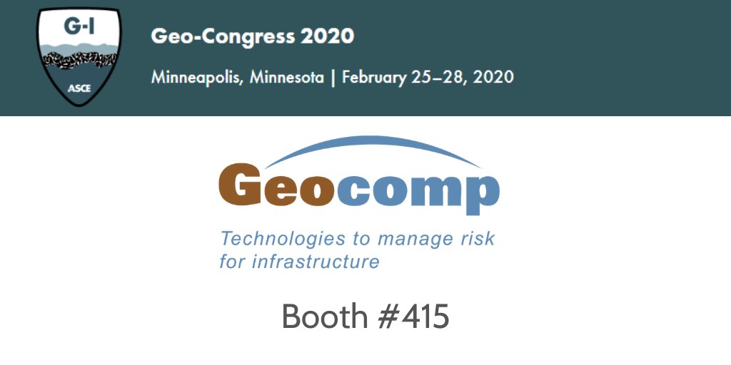 GeocompInc's tweet photo. GeoCongress 2020 is one week away! Plan to stop by booth #415 for exciting demonstrations of Geocomp's *NEW* FlowTrac III and redesigned LoadTrac III systems! #labsystems #geotesting #livedemo https://t.co/mZBtb5A3Q3