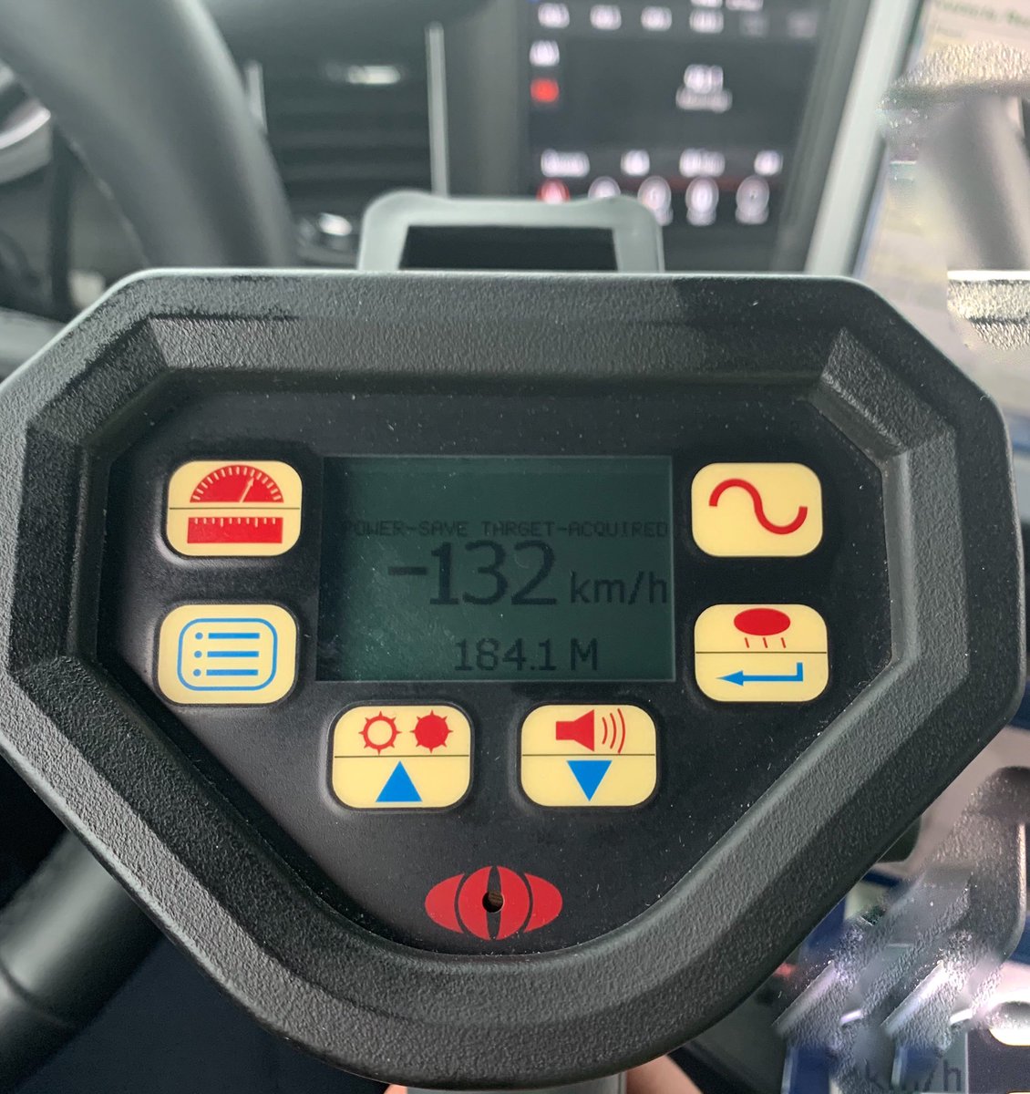 PeelPolice's tweet photo. Countryside Drive in a posted 60 km zone, a driver was caught speeding traveling over 130km/hr in school area. Road conditions are not favourable, so let’s slow down. #Brampton #RoadSafety https://t.co/54yoTT3Dn7