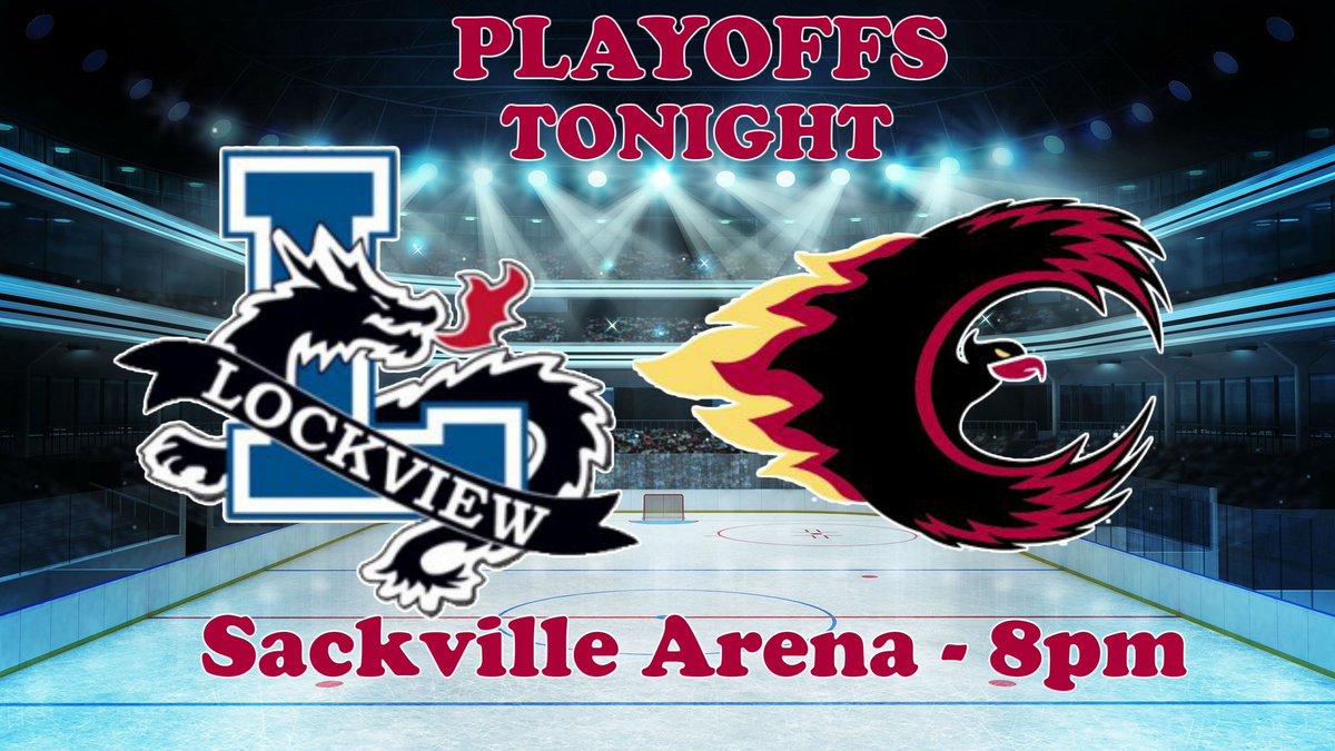 citadelpuck's tweet photo. Our home game, their home rink. We need YOU there! 
Sackville Arena 8pm.
TONIGHT
#Playoffs2020 https://t.co/CMJvxsjChU