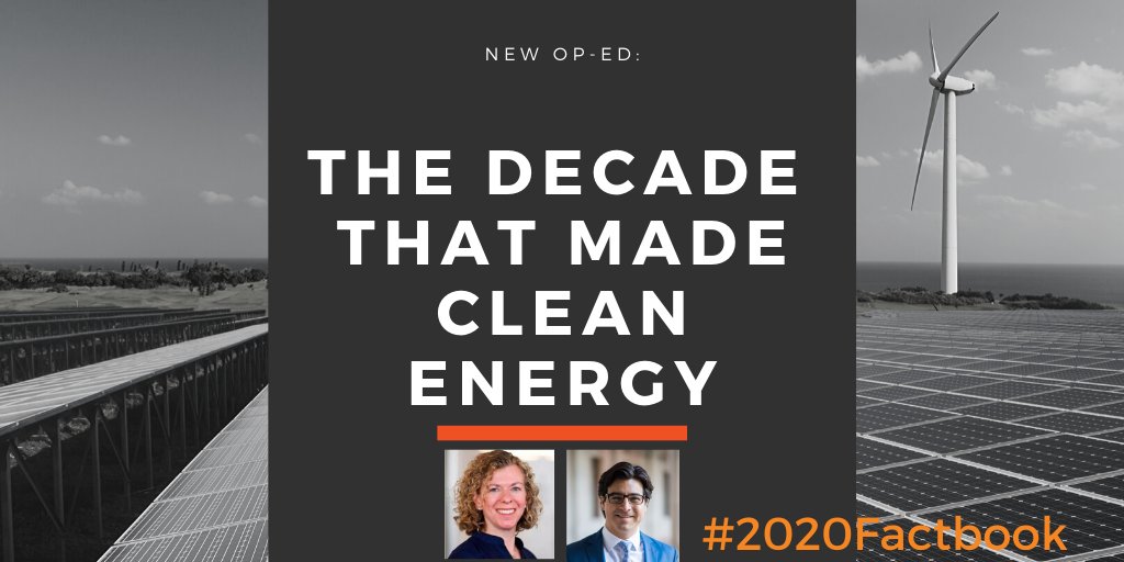 CRESforum's tweet photo. The decade that made #cleanenergy - new in @MorningConsult via @charleshernick @LJacobsonEnergy 👉 https://t.co/jSpt6l8Qn1 #2020Factbook #GetTheFacts #CleanEnergyDecade https://t.co/APGz3XeWno