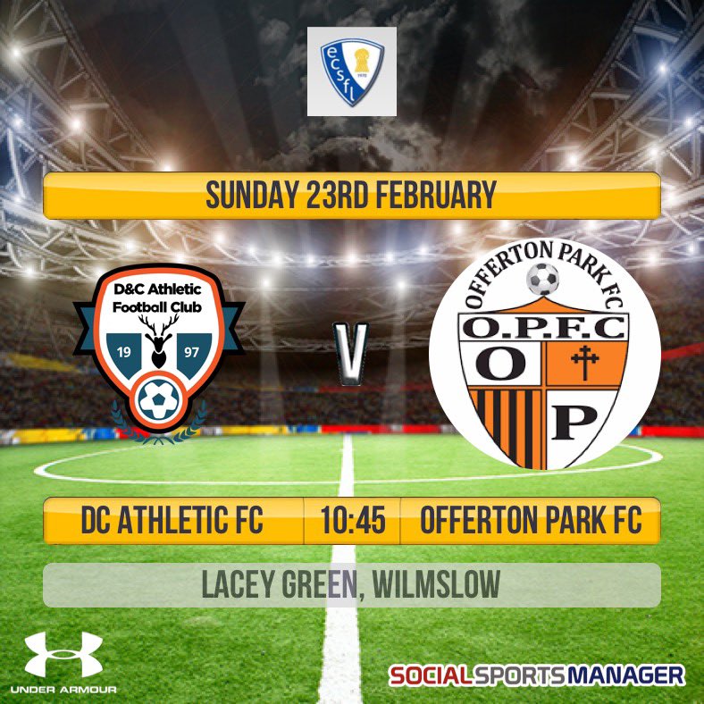We travel to Wilmslow this Sunday, home to @dcathleticfc in our next league game. 

KO 10:45 ⚽️