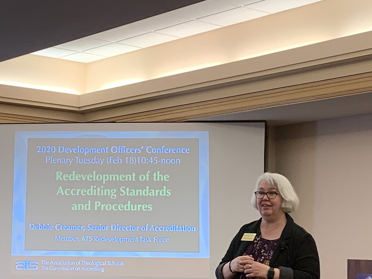 doctormaryyoung's tweet photo. Debbie Creamer will talk with the group about the 2nd draft of the accrediting standards- focusing on accreditation more broadly and Standard 10.6 as a reference for development officers. https://t.co/yhSXH1ji3H