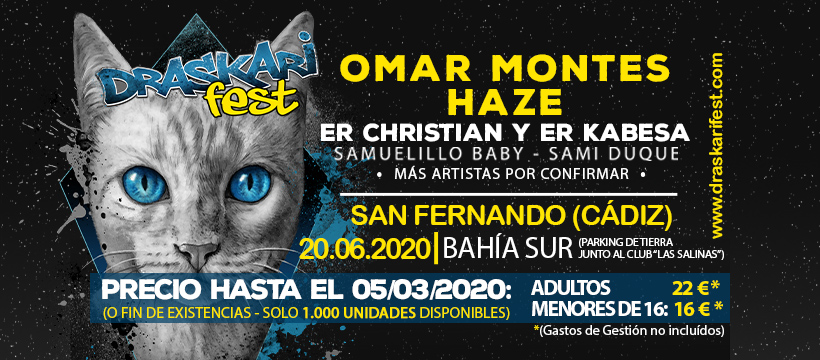 draskarifest's tweet photo. Podéis conseguir aún las entradas generales hasta el 5 de Marzo o fin de existencias (¡Solo 1.000 disponibles!) 🔥 https://t.co/CRKV0WGvck