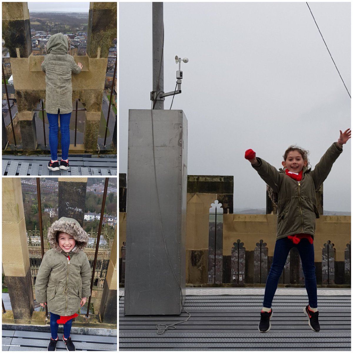 rbsimpson1's tweet image. Celebrations after completing the @durhamcathedral  #towerchallenge