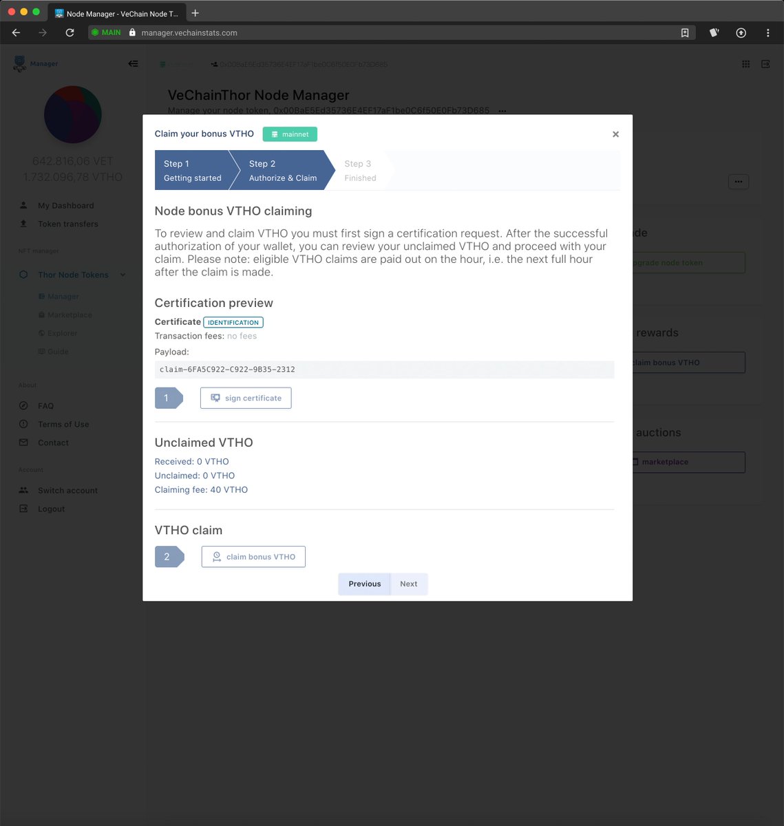 VeChainStats's tweet photo. Introducing: 'Manager' from @VeChainStats - Your Swiss Army knife for managing your #VeChain assets and node tokens. See https://t.co/xNJsxmyoqu https://t.co/0dD0V0oX7e