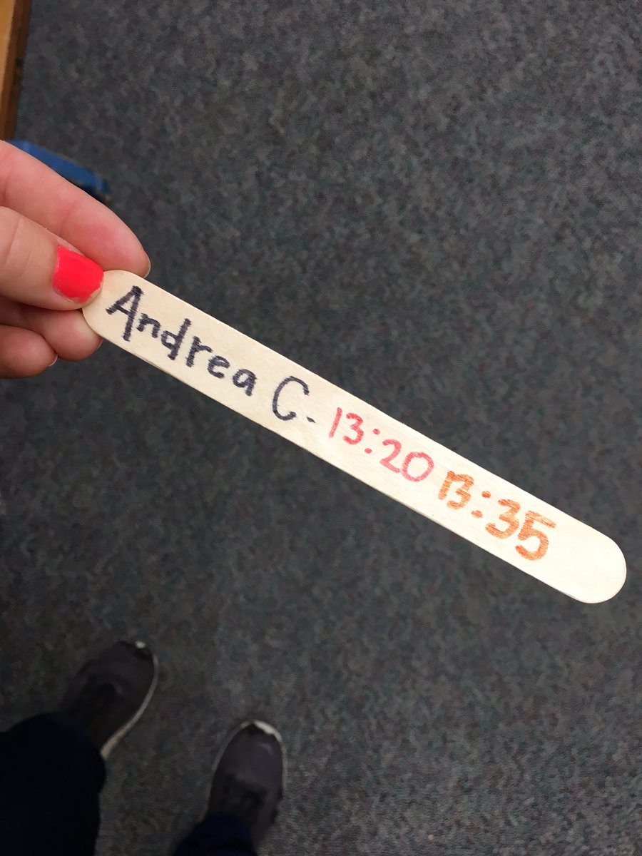 amykrump's tweet photo. ✨Introducing✨- Mile Sticks! Ss are responsible for recording mile times & storing in their desk. This wonderful tool allows Ss to track their progress & create appropriate goals based upon their OWN performance. #physed #PFT #assessment #SMBSDfamily #TaylorTimberwolves https://t.co/f26ZbgMHId