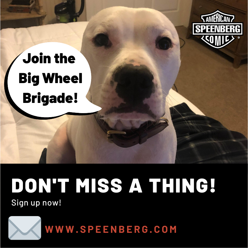 Speenberg's tweet photo. Be the first to know the good stuff. Join the mailing list! https://t.co/7SAEBQ2giF #Speenberg #TheBigWheelBrigade #funny #cleancomedy #standupcomedy #cleanstandupcomedy #drybar #laughs #laughswithspeenberg #comedianlife #comedyposts #funnyvideos #funnydog #funnystuff #fun https://t.co/4vR6Jvps6Z