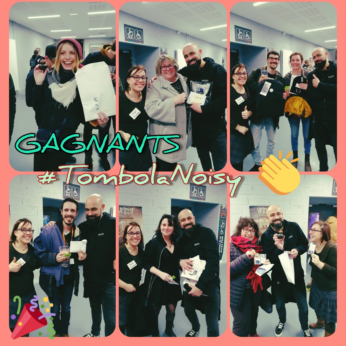 noiseimpulsion's tweet photo. TOMBOLA #Noisytrashstocktour |
Découvrez les gagnants de #TombolaNoisy tirés au sort samedi 15 février dernier durant le match #Hellfest #Corsaires de Nantes ! Bravo à eux!
Merci encore à @hellfestopenair @woodbrass @EagletoneMusic et @CorsairesNantes pour ses incroyables lots. https://t.co/nxnBQcEHl3