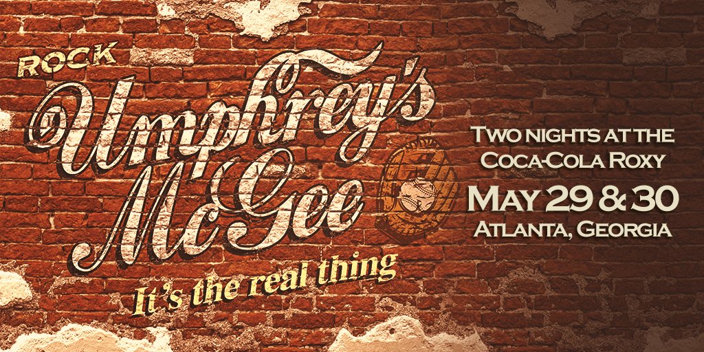 umphreysmcgee's tweet photo. We're bringing the heat to HOTlanta this spring! #umphreys returns to Atlanta, GA for 2 nights at the new @CocaColaRoxy, on May 29th & 30th.
Pre-sale tix and #umVIP go on sale tomorrow, Feb 19 at 11am ET, with a general on sale Friday, Feb 21 at 11am ET.
https://t.co/hxpQI1HKGZ https://t.co/myF12DHDtV