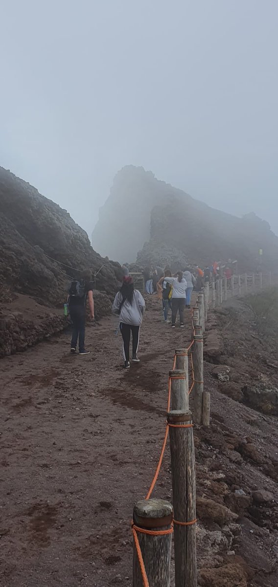 FrogmoreGeog's tweet photo. Great afternoon to visit off the trip...a trek up Mount Vesuvius🌋. Now time to head home 🛫 https://t.co/zis3NJjrI7
