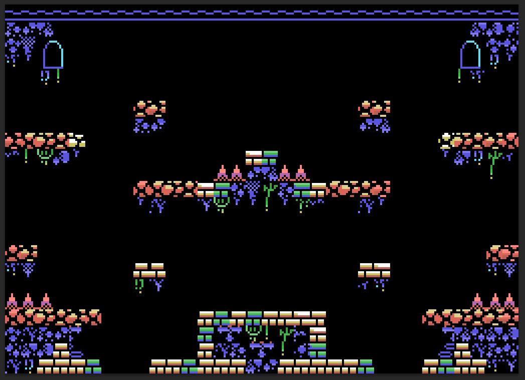 VolcanoBytes's tweet photo. We are working on a new version of The curse of Trasmoz for #MSX !! @fx_msx is working with @DefectoDigital porting the game! Now I am adapting the graphics to the capabilities of this wonderful system... What do you think? Does It looks good enough? 🙃 #homebrew #RETROGAMING https://t.co/eus5jsk4mx