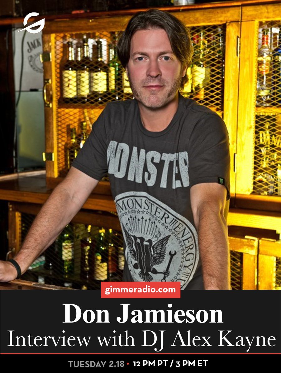 DJAlexKayne's tweet photo. ...TODAY at 12 PM PT/3 PM ET: The ever funny @realdonjamieson sits down with DJ Alex Kayne at @GimmeRadio on "The Slaughterhouse", and as usual I will deliver all the Pulverizing Metal your central nervous system can handle. #lamournation #donjamieson #gimmeradio #djalexkayne https://t.co/NzOgg7TO5C