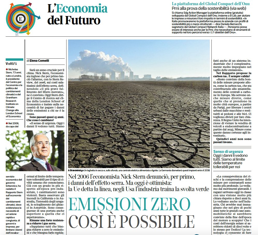elencomelli's tweet photo. Still optimistic 14 years on from his #SternReview:
"The cost of inaction now looks much bigger,
while the costs of action have come down".
"Abbiamo le tecnologie per fermare la crisi del #clima,
#Milano e #Glasgow uniscano le forze per la @Cop26".
@lordstern1 via @Corriere https://t.co/KjKaWqL9Rw