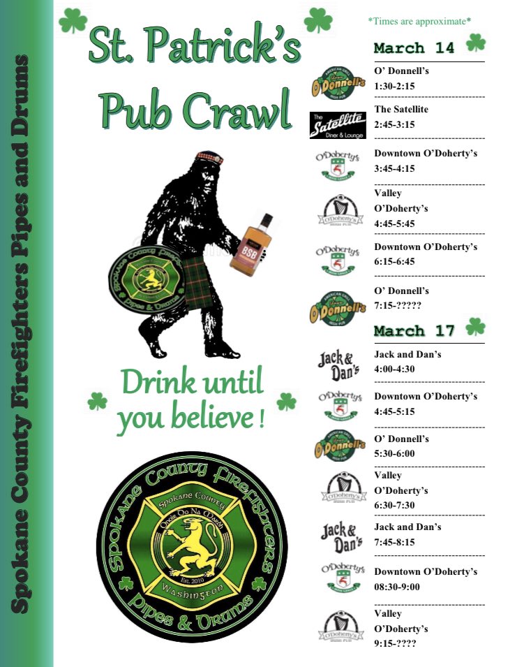 ScffPipes's tweet image. It’s official! Here is our schedule for this years festivities!!!!