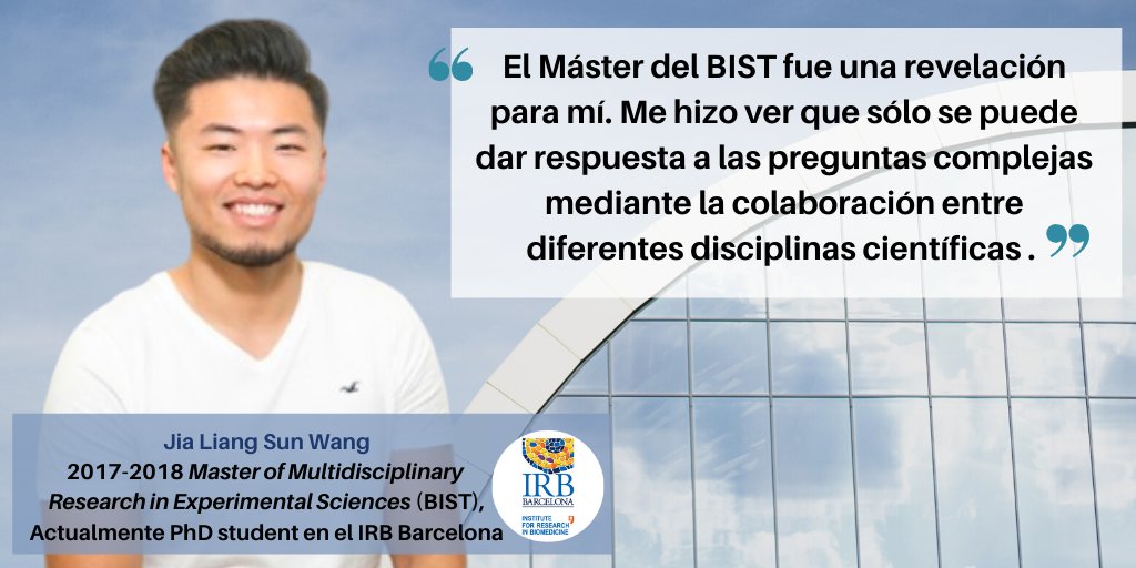 IRBBarcelona's tweet image. ¿Quieres hacer ciencia🔬con tus propias manos, en un laboratorio del @IRBBarcelona?  No pierdas la oportunidad y ¡apúntate al máster que ofrece @_BIST! 👩‍🔬👨‍🔬#dothescience
➡️bit.ly/2vG7yl2