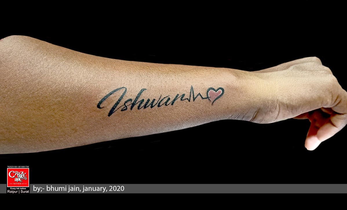 Bhumi Name Tattoo in 2024 | Name tattoo, Names, Tattoos