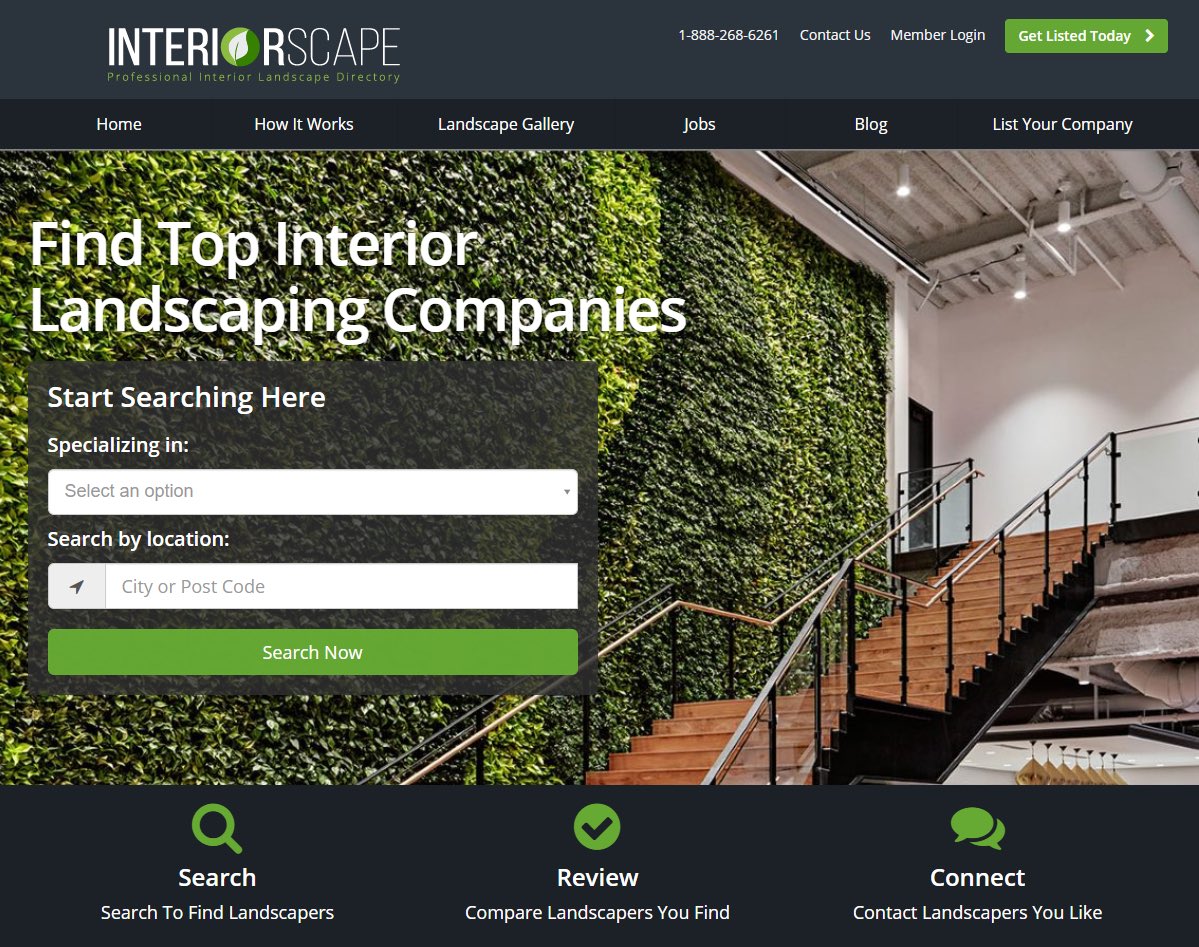 Interiorscapers's tweet image. Looking for more interiorscape leads? Is your interior plantscaping business listed in our directory? Sign up before the end of the month with coupon code SAVE20 to get 20% off your listing &amp;gt;&amp;gt;&amp;gt; interiorscape.com