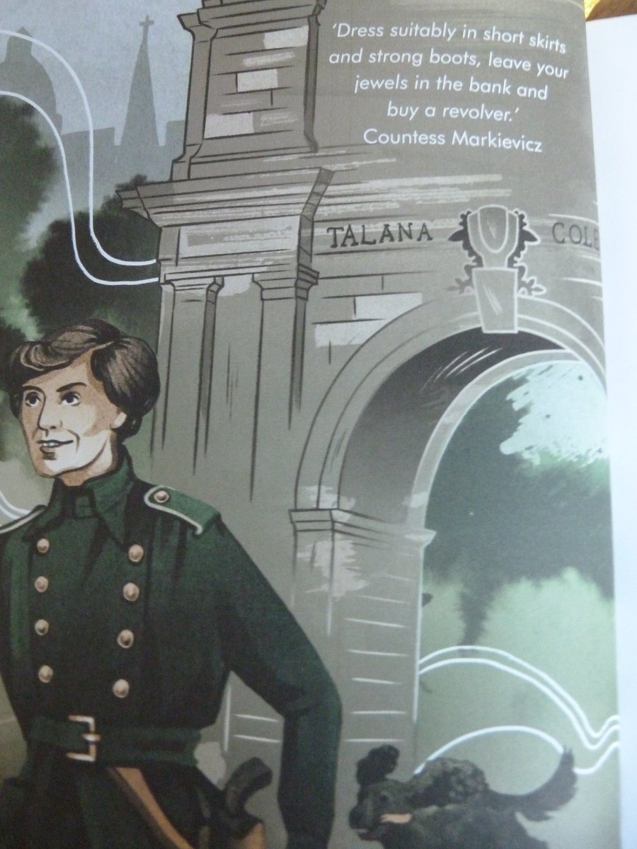 Countess Markievicz. Rebel leader & politician. 1868-1927. Constance grew up  @LissadellHouse & studied art. Married Polish aristocrat! Involved in Easter Rising & arrested. But became 1st female MP elected to House of Commons & 1st female Irish cabinet minister. >3 yrs in prison!