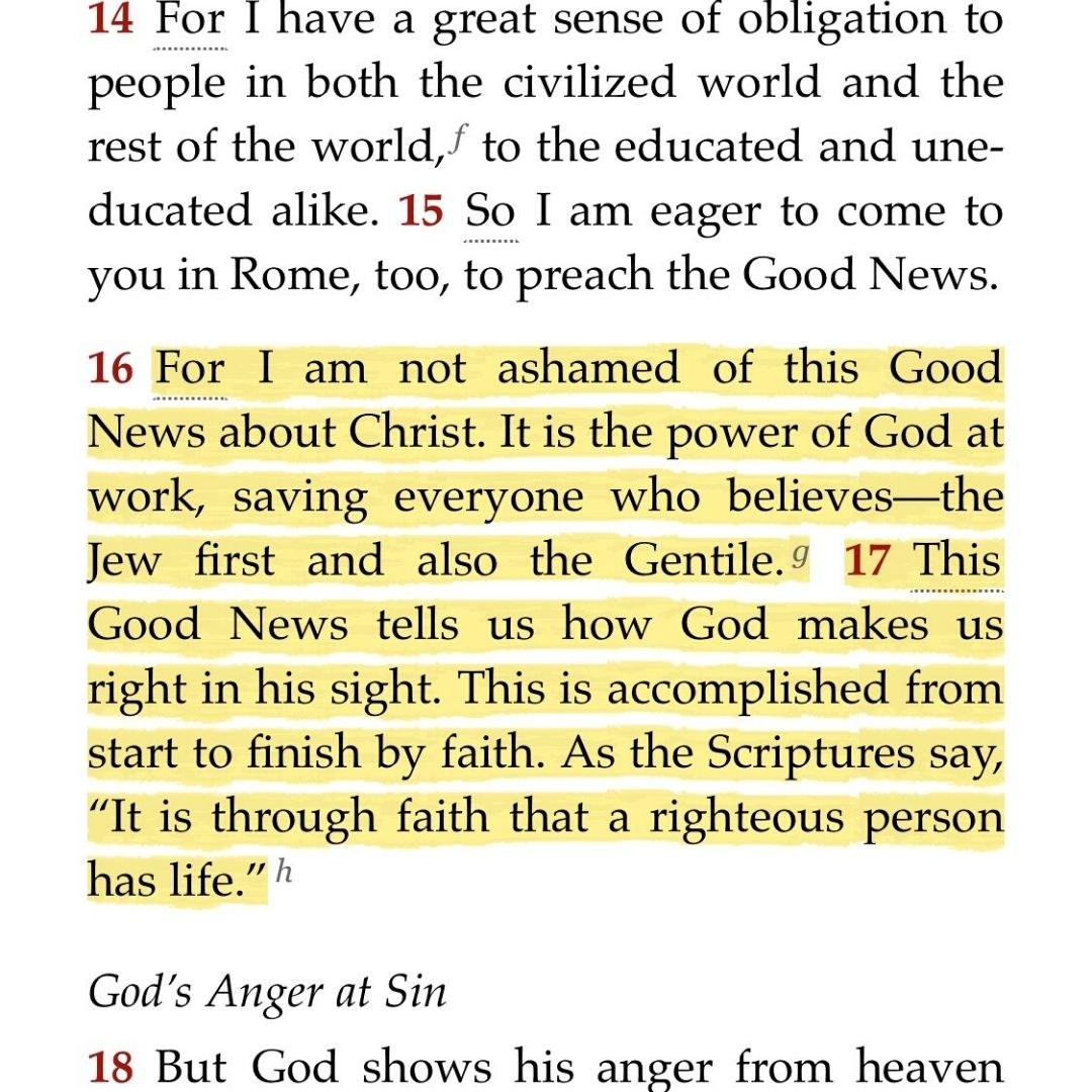 Romans 1 16 17
