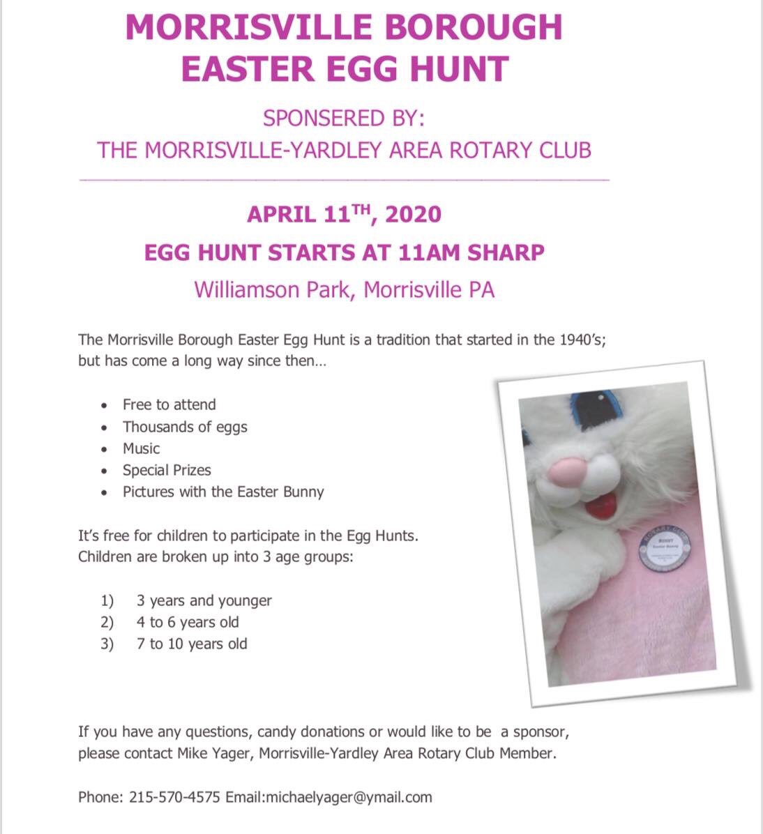 MichaelYager's tweet photo. Saturday April 11th, 2020 11AM Williamson Park Morrisville, PA https://t.co/KxrHFfsvBK